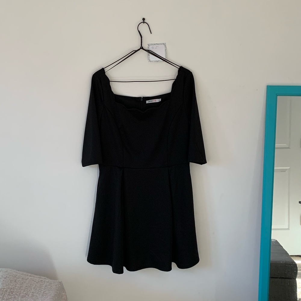 JustFab scallop and flare dress